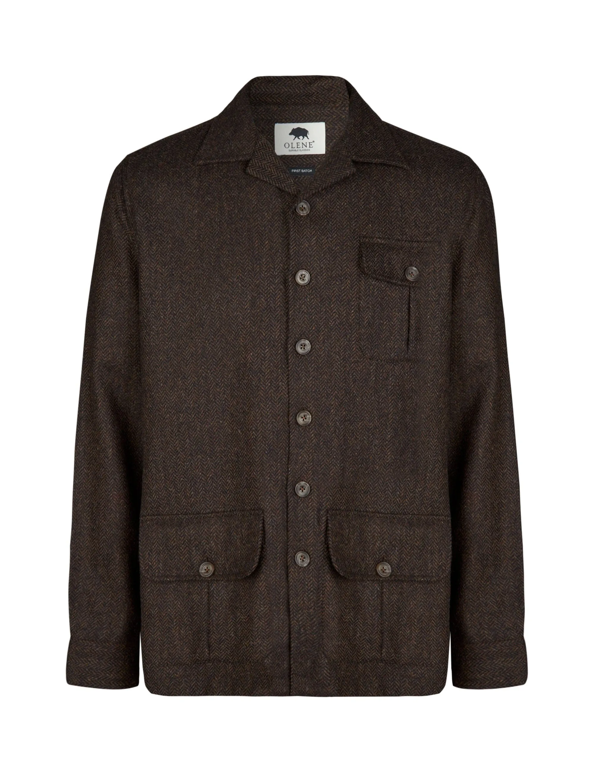 Beauly Tweed Shacket, brun