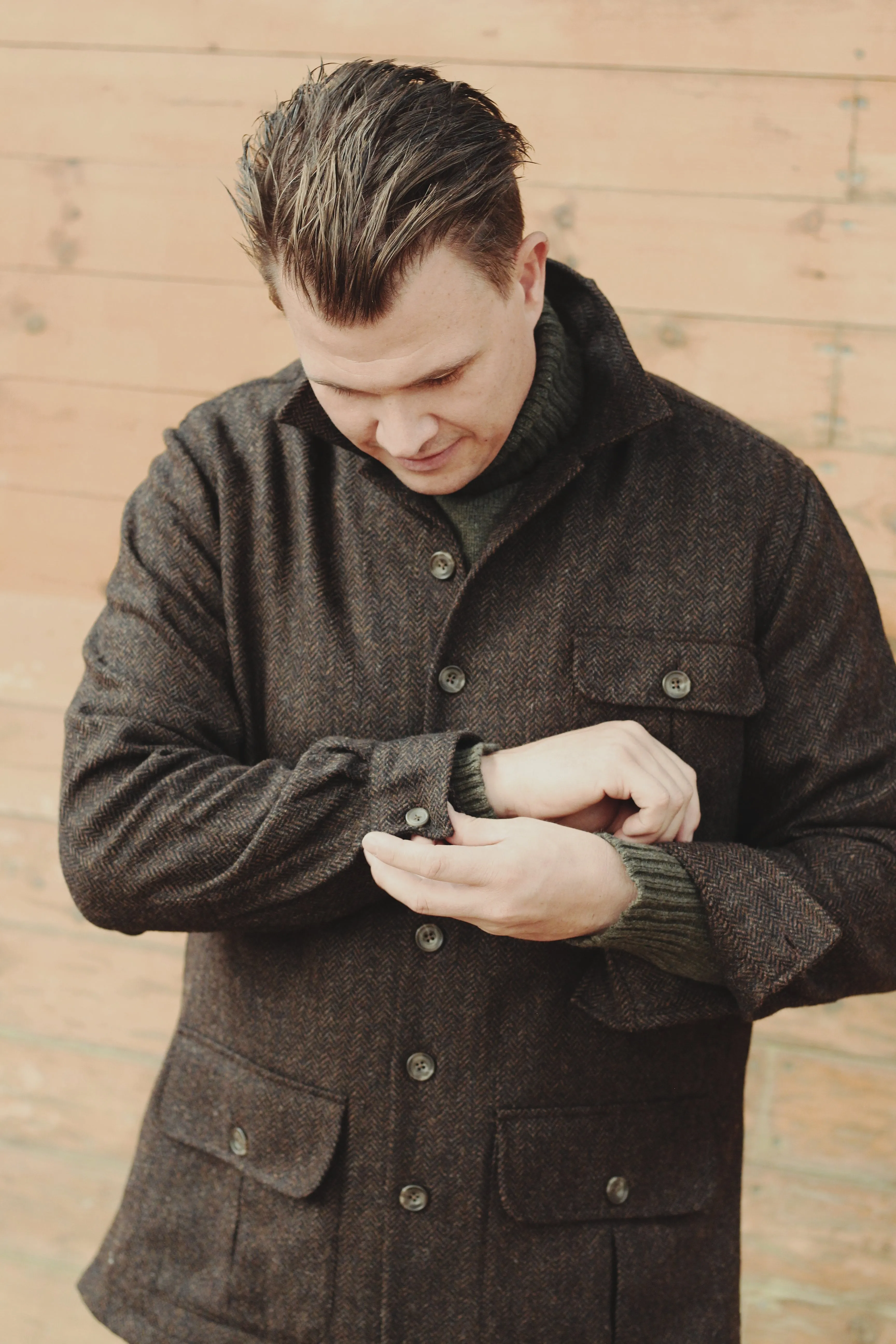Beauly Tweed Shacket, brun