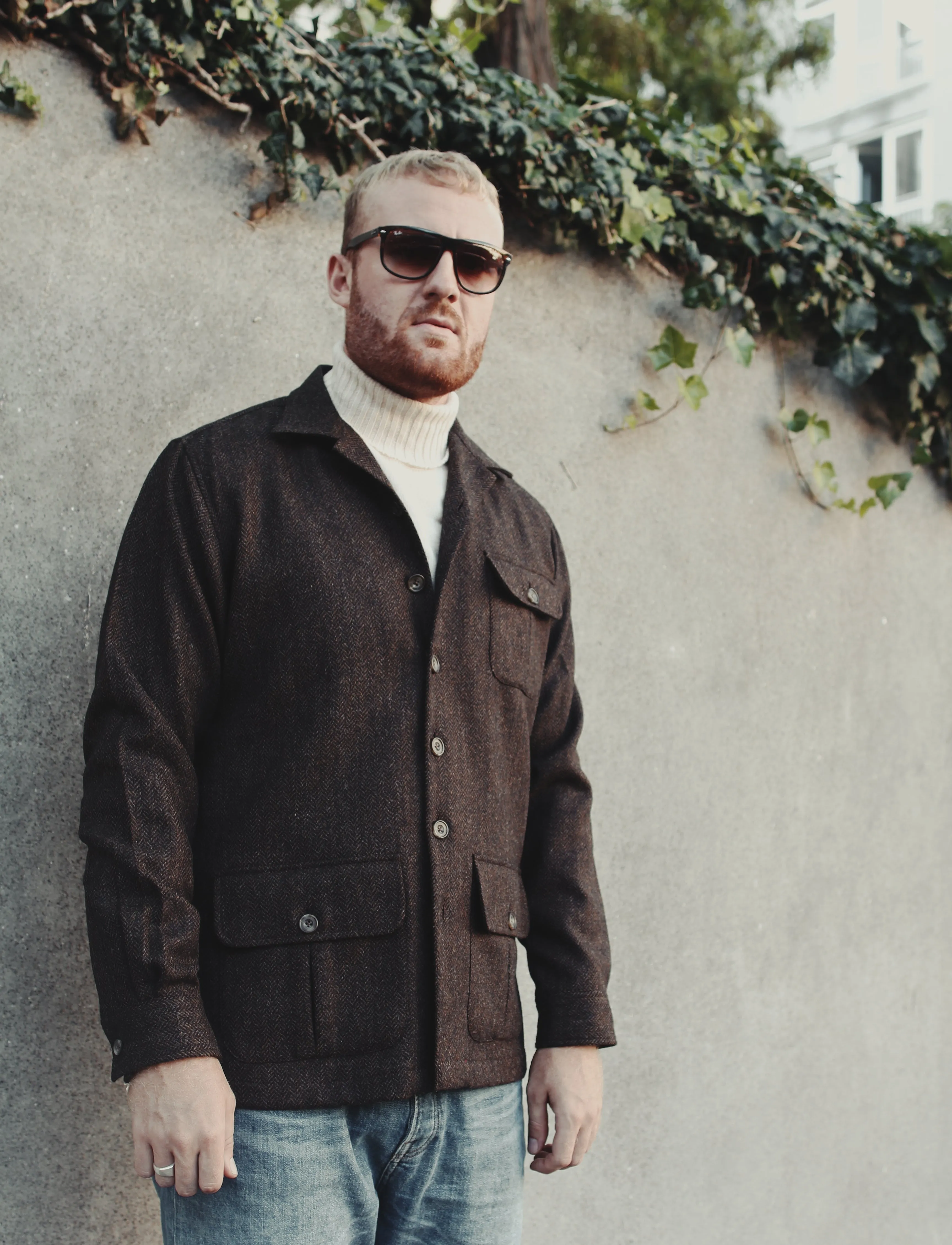 Beauly Tweed Shacket, brun