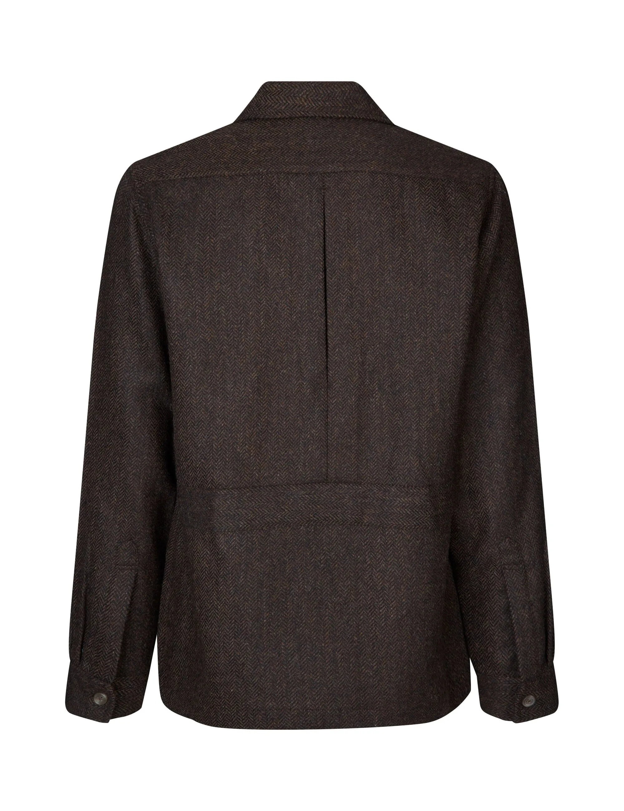 Beauly Tweed Shacket, brun