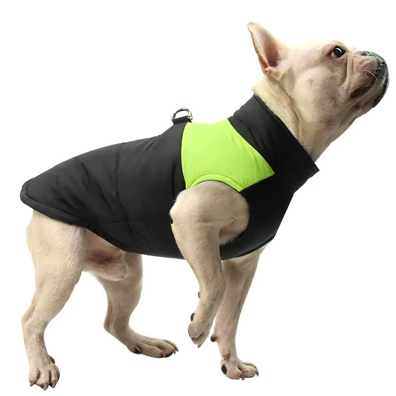 Dog Clothes Winter Clothes Large Dog Cotton Clothes Thickened Warm Pet Small Size Dogs Jarre Aero Bull Teddy/Golden Retriever Big Dog Autumn Clothes