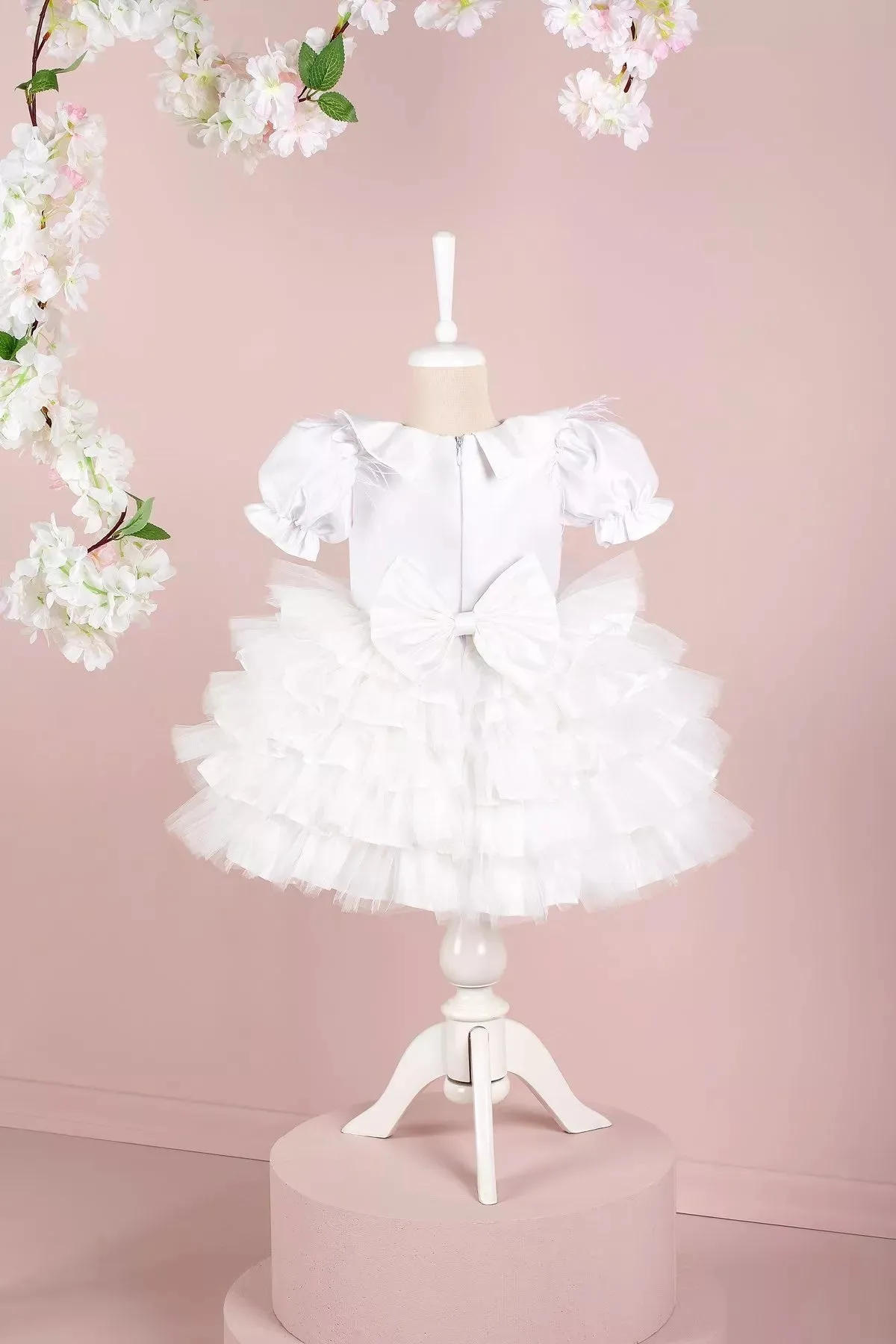 Helena White Party Dress