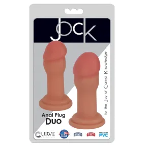 Jock Anal Plug Duo - Vanilla