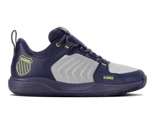 K-Swiss Men's Ultrashot Team Peacoat Gray Violet Lime Green Shoes