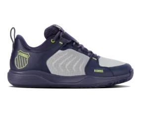 K-Swiss Men's Ultrashot Team Peacoat Gray Violet Lime Green Shoes