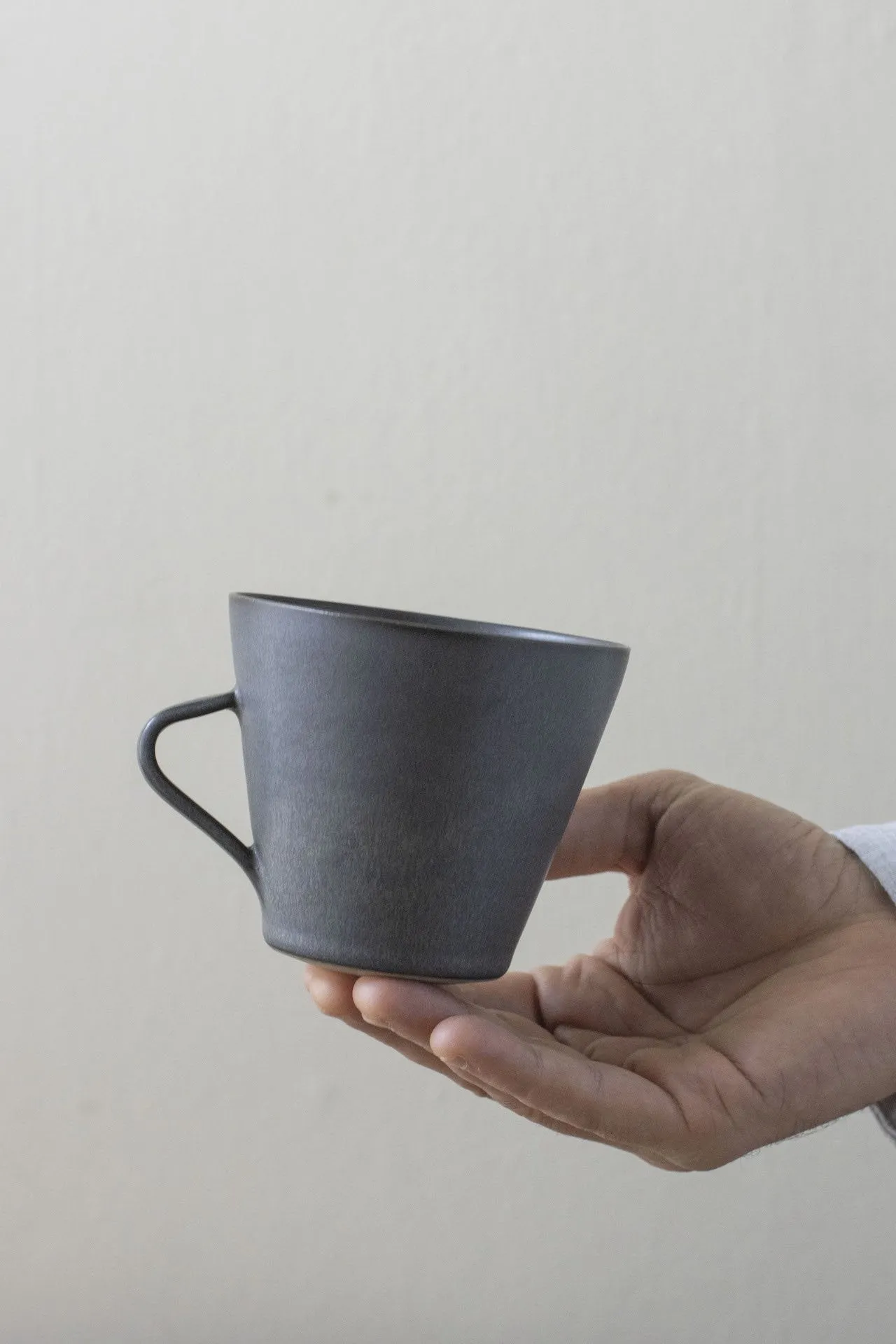 Large Flared Mug with Handle | Nightshade Blue | by Borja Moronta