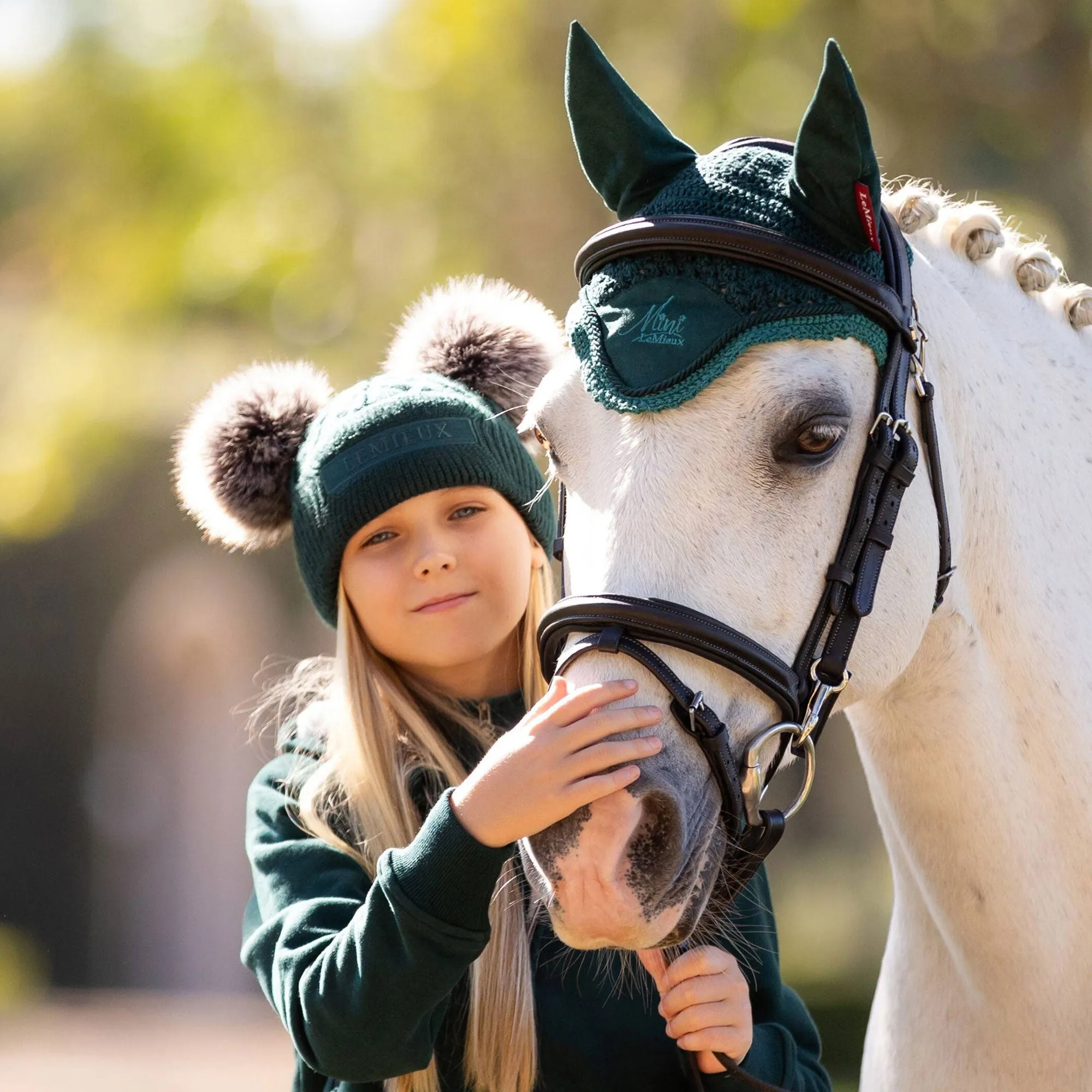 LeMieux Mini Double Pom Hat