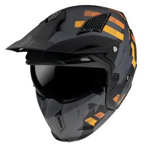 MT Streetfighter Skull A12 Modular Helmet Matte Grey