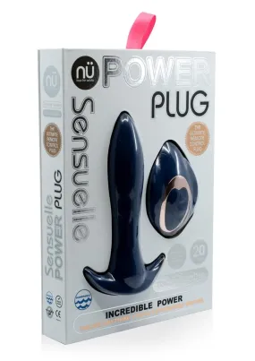 Nu Sensuelle Power Plug Rechargeable Silicone Vibrating Butt Plug