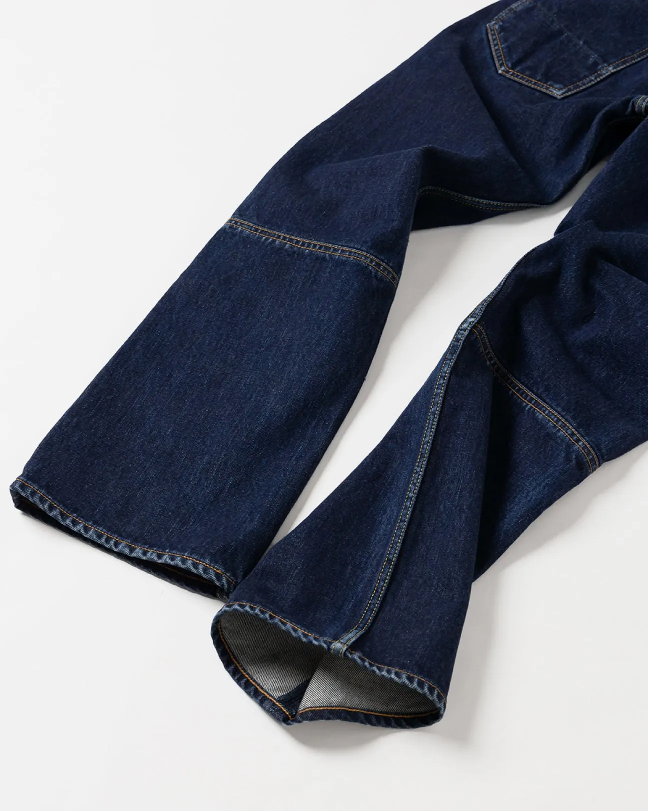 SLIM FLARE DENIM PANTS -Sharon- .06【WASH INDIGO】