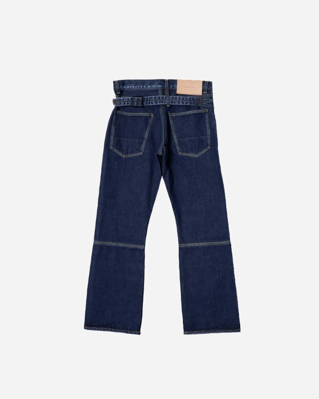 SLIM FLARE DENIM PANTS -Sharon- .06【WASH INDIGO】