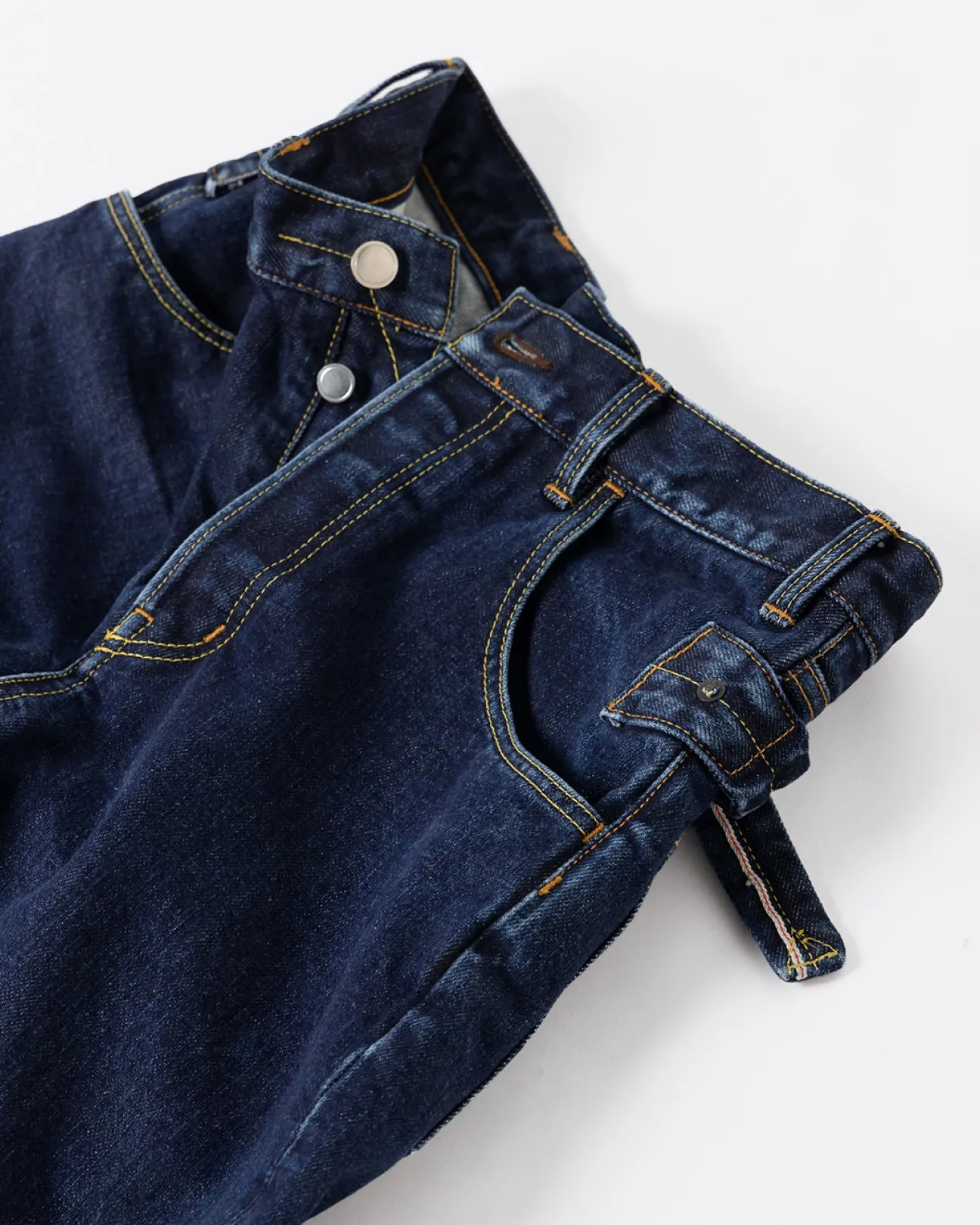 SLIM FLARE DENIM PANTS -Sharon- .06【WASH INDIGO】