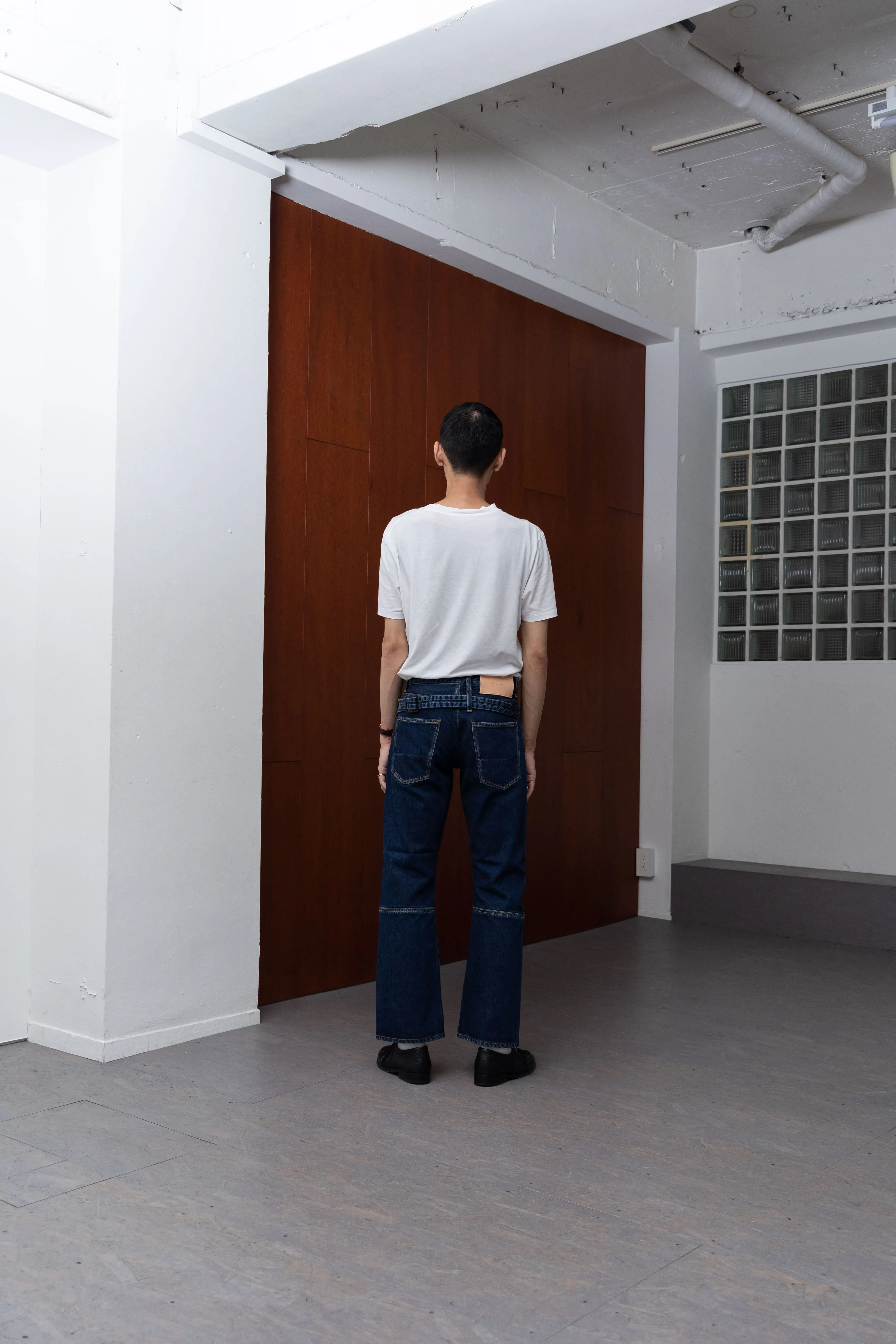 SLIM FLARE DENIM PANTS -Sharon- .06【WASH INDIGO】
