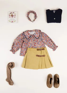 The Beatrice Floral Blouse and Skirt Girl Look