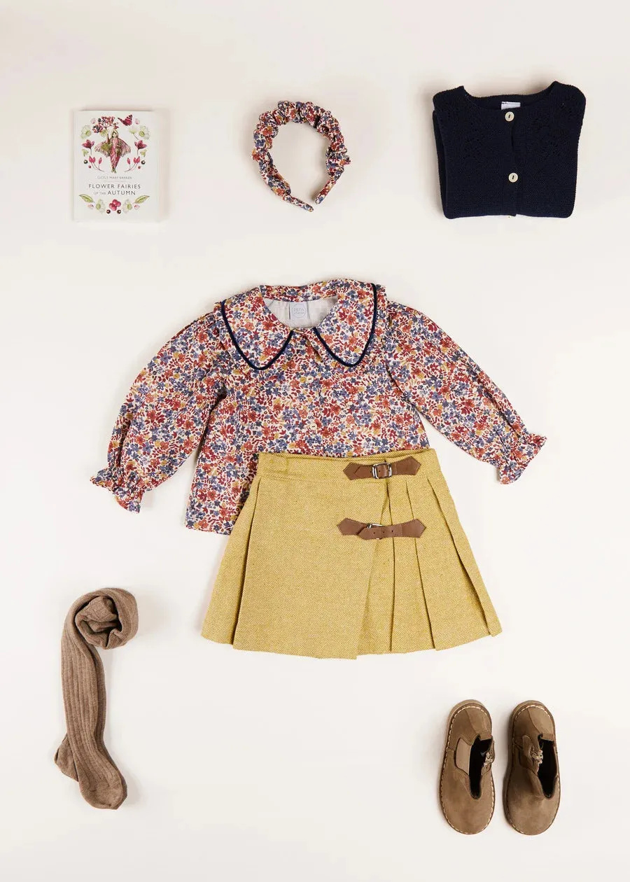 The Beatrice Floral Blouse and Skirt Girl Look