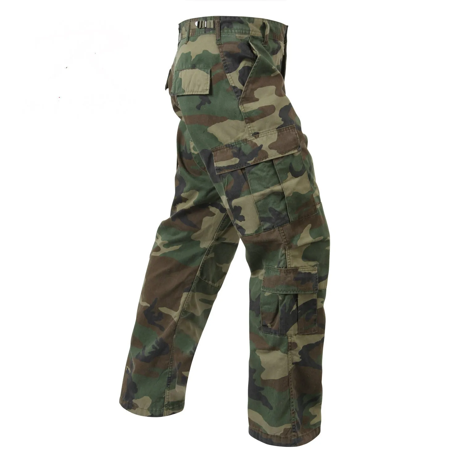 Vintage Paratrooper Fatigue Pants Woodland Camouflage