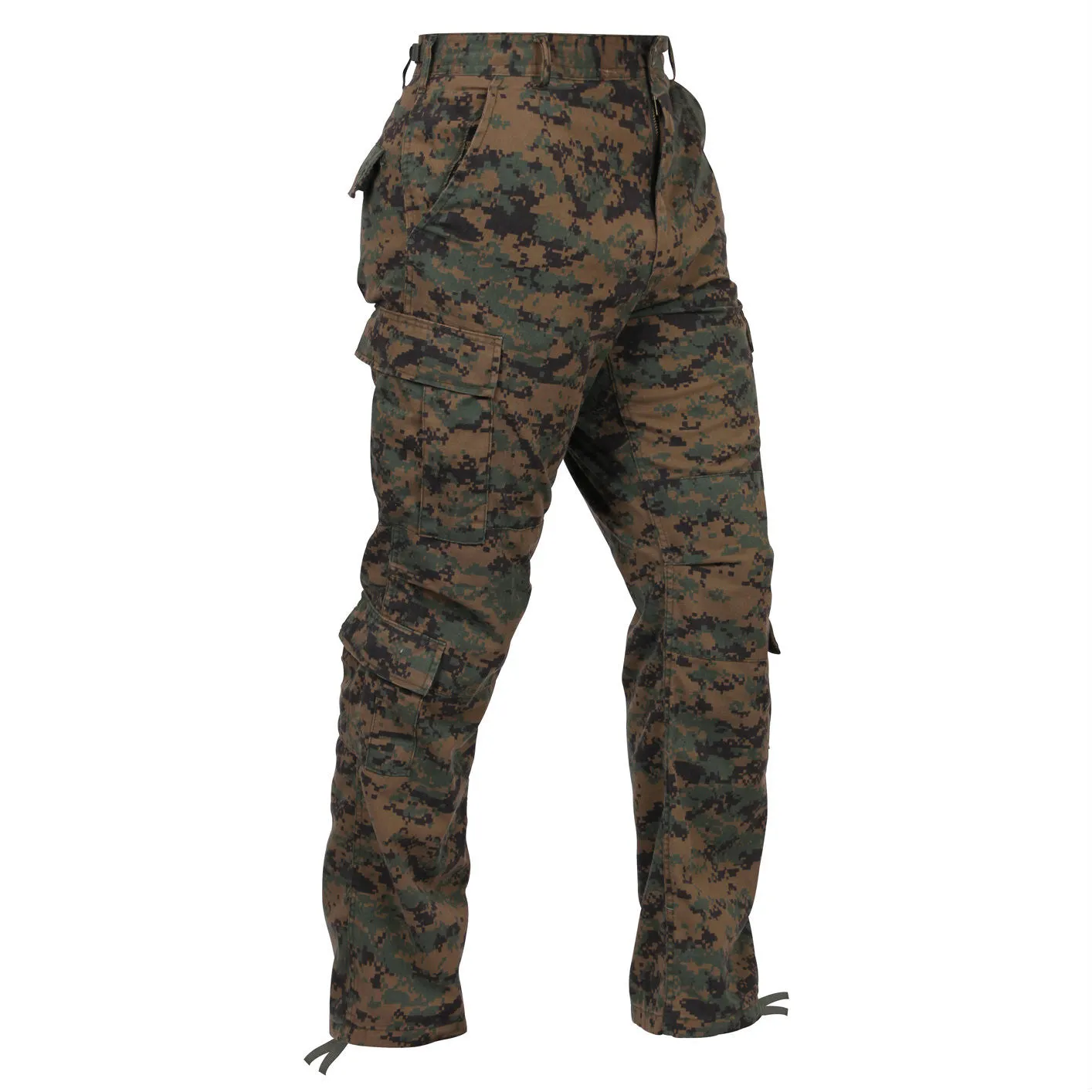 Vintage Paratrooper Fatigue Pants Woodland Digital Camouflage