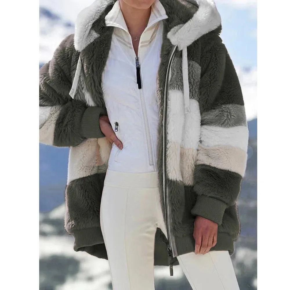 Winter Coat for Women Oversize 2024 Female Teddy Bear Coat Warm Thickening Fleece Faux Fur Coats Winter Jacket Women Plush Top