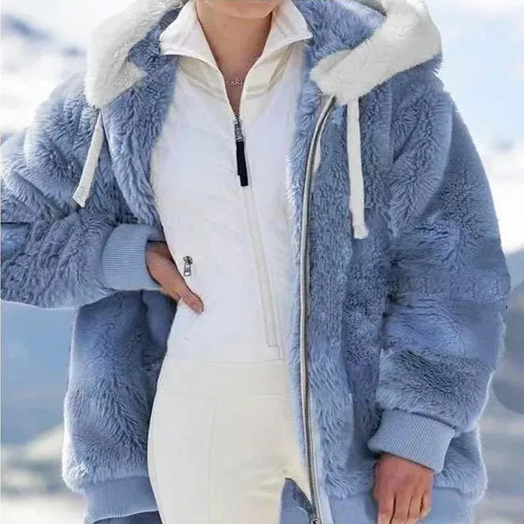 Winter Coat for Women Oversize 2024 Female Teddy Bear Coat Warm Thickening Fleece Faux Fur Coats Winter Jacket Women Plush Top