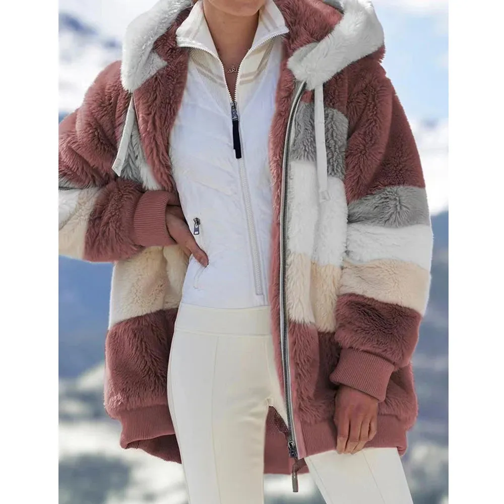 Winter Coat for Women Oversize 2024 Female Teddy Bear Coat Warm Thickening Fleece Faux Fur Coats Winter Jacket Women Plush Top