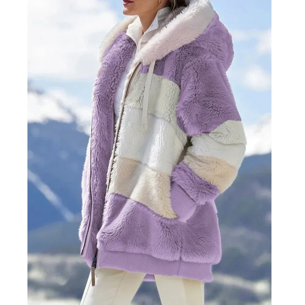 Winter Coat for Women Oversize 2024 Female Teddy Bear Coat Warm Thickening Fleece Faux Fur Coats Winter Jacket Women Plush Top