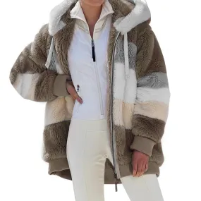 Winter Coat for Women Oversize 2024 Female Teddy Bear Coat Warm Thickening Fleece Faux Fur Coats Winter Jacket Women Plush Top
