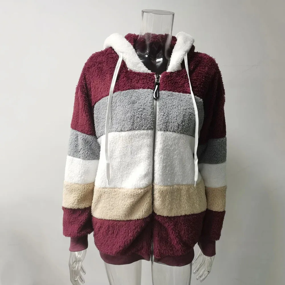 Winter Coat for Women Oversize 2024 Female Teddy Bear Coat Warm Thickening Fleece Faux Fur Coats Winter Jacket Women Plush Top