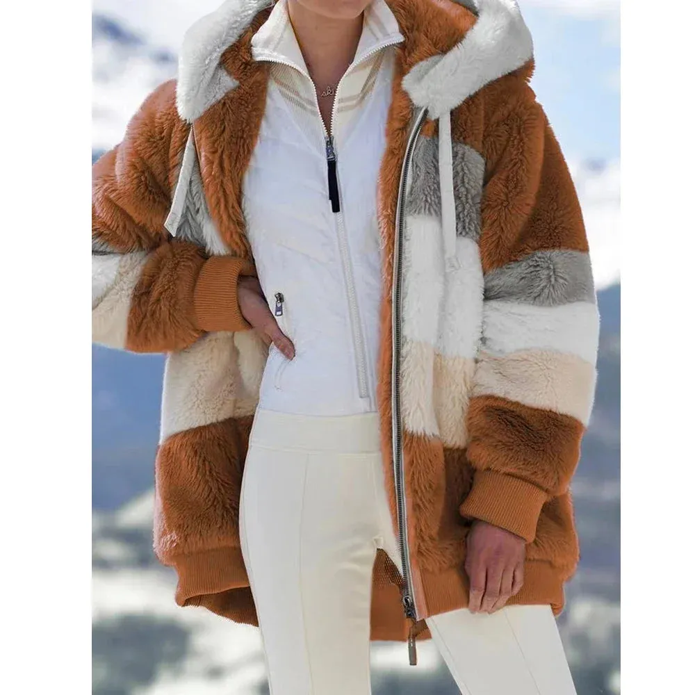 Winter Coat for Women Oversize 2024 Female Teddy Bear Coat Warm Thickening Fleece Faux Fur Coats Winter Jacket Women Plush Top