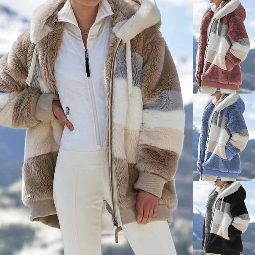 Winter Coat for Women Oversize 2024 Female Teddy Bear Coat Warm Thickening Fleece Faux Fur Coats Winter Jacket Women Plush Top