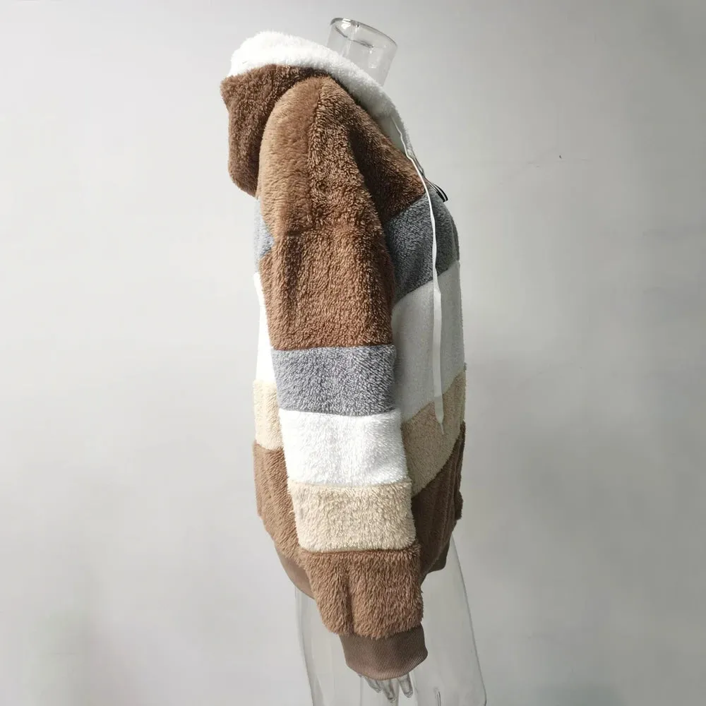 Winter Coat for Women Oversize 2024 Female Teddy Bear Coat Warm Thickening Fleece Faux Fur Coats Winter Jacket Women Plush Top