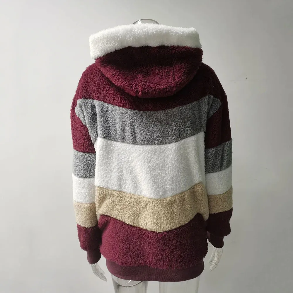 Winter Coat for Women Oversize 2024 Female Teddy Bear Coat Warm Thickening Fleece Faux Fur Coats Winter Jacket Women Plush Top